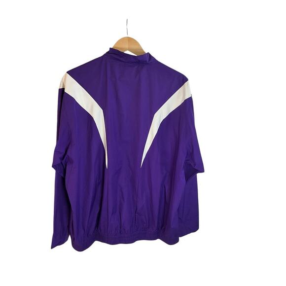 Vintage Nike Fit Storm Windbreaker SZ Large Purple White 90's 1/4 Zip Pull Over - Picture 11 of 11